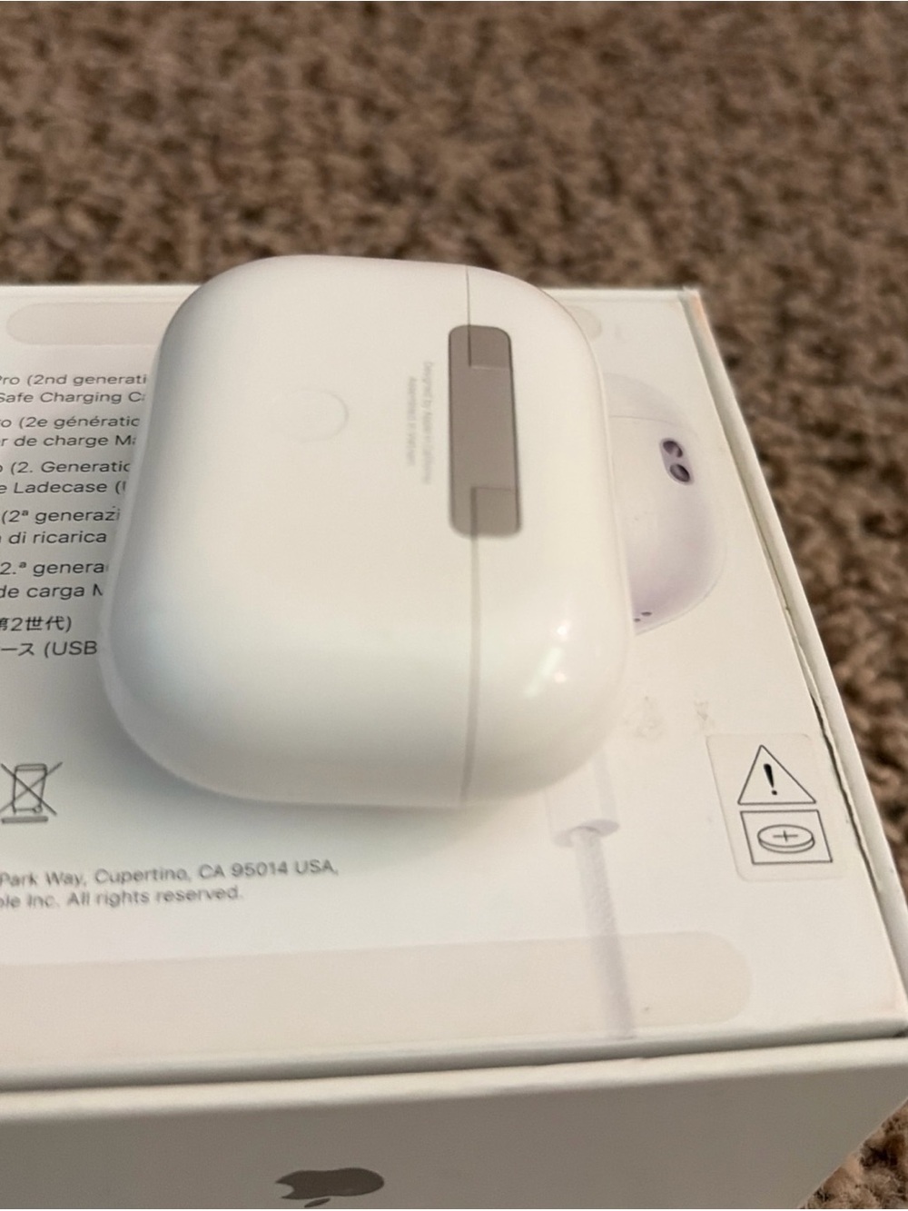 Apple Airpods Pro 2nd Generation Gen 2 with Magsafe USB-C Charging-Model A3048 - Picture 15 of 16